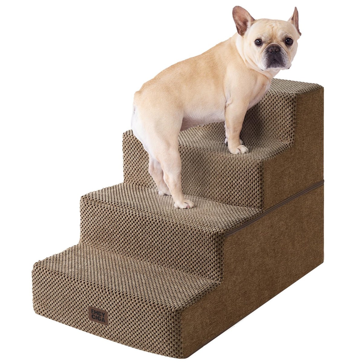 4-Step Dog Stairs for Bed – 18" Pet Steps for Small Dogs & Cats