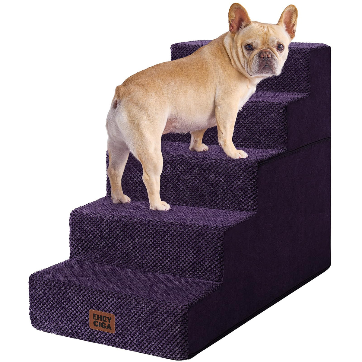 4-Step Dog Stairs for Bed – 18" Pet Steps for Small Dogs & Cats