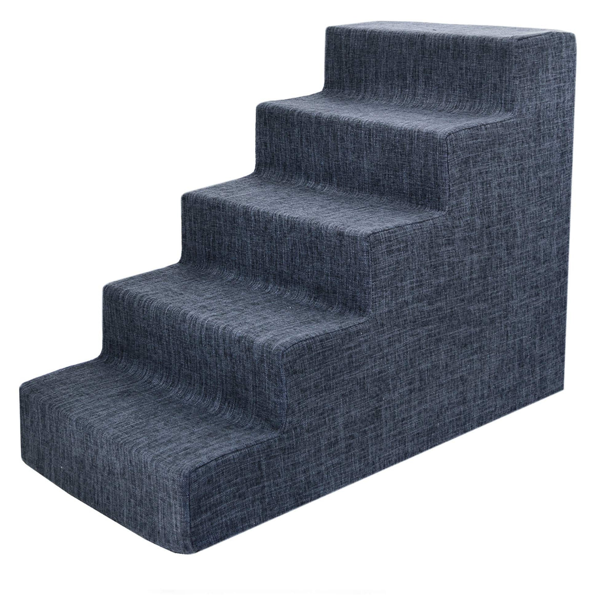 4-Step Dog Stairs for Small Dogs & Cats – 18" Foam Pet Steps for Bed & Couch