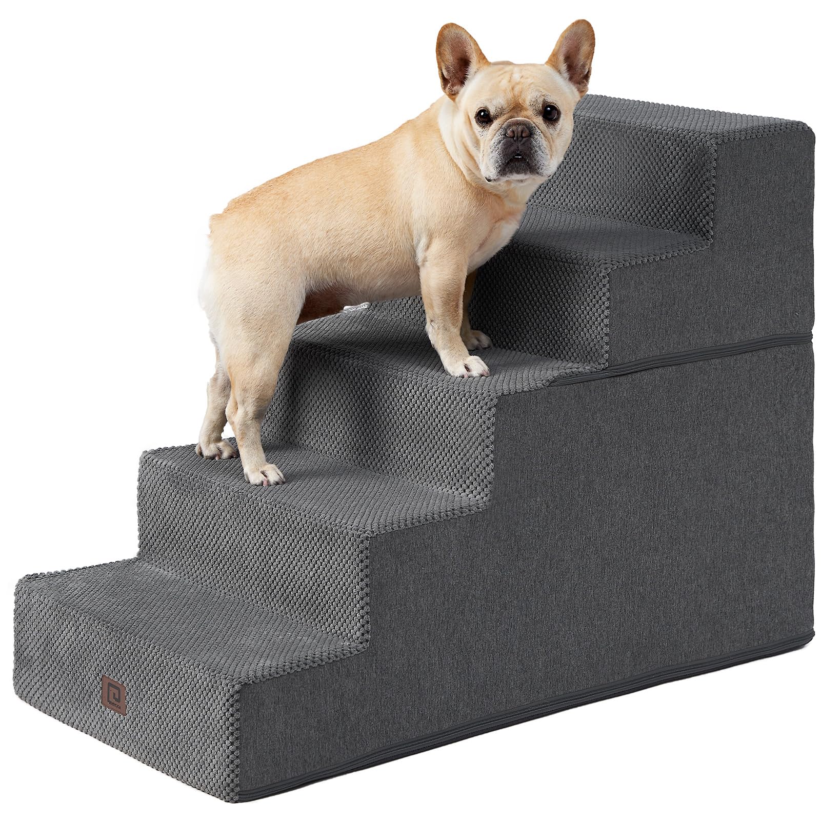 4-Step Dog Stairs for Bed – 18" Pet Steps for Small Dogs & Cats
