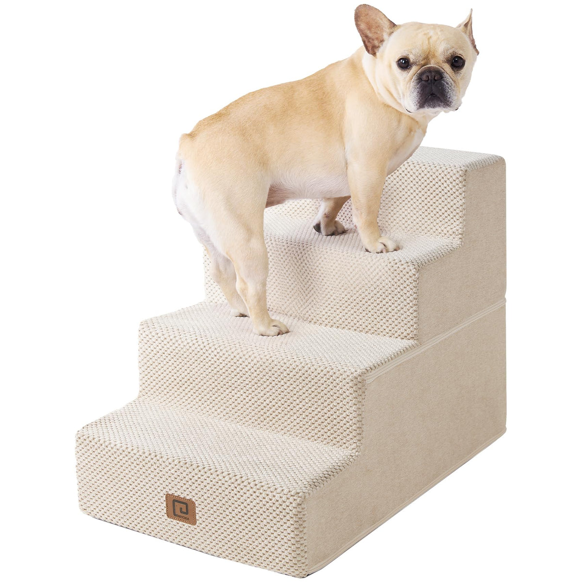 4-Step Dog Stairs for Bed – 18" Pet Steps for Small Dogs & Cats