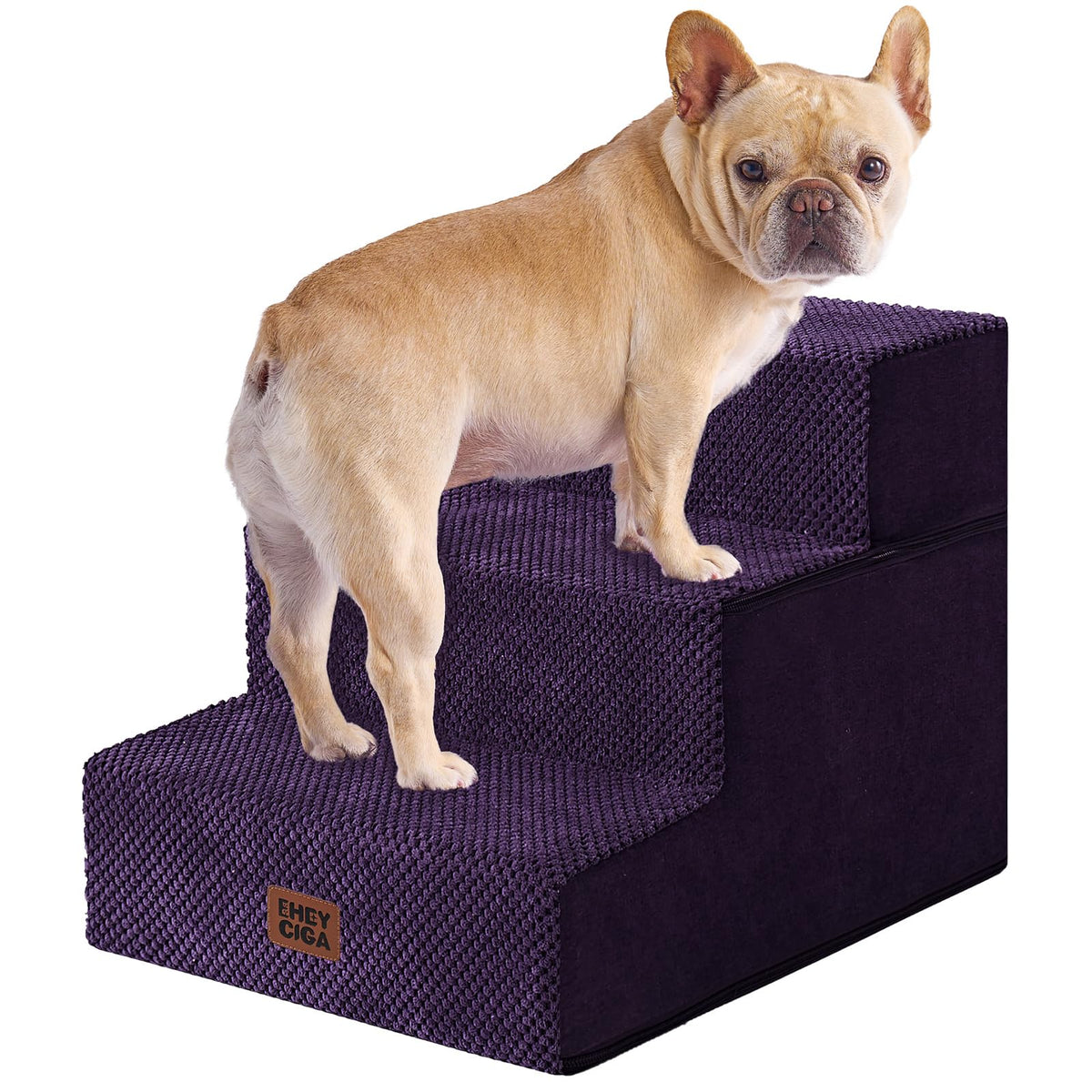 4-Step Dog Stairs for Bed – 18" Pet Steps for Small Dogs & Cats