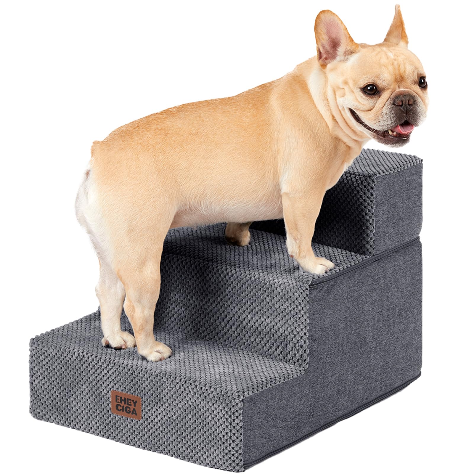 4-Step Dog Stairs for Bed – 18" Pet Steps for Small Dogs & Cats