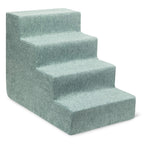 4-Step Dog Stairs for Small Dogs & Cats – 18" Foam Pet Steps for Bed & Couch