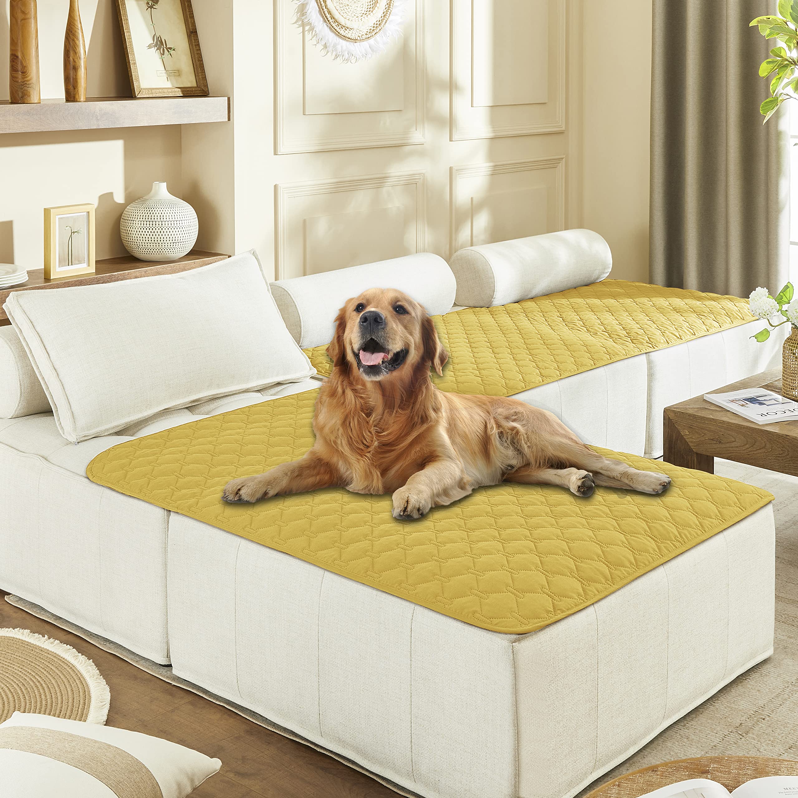 Reversible Quilted Pet Blanket for Beds & Sofas