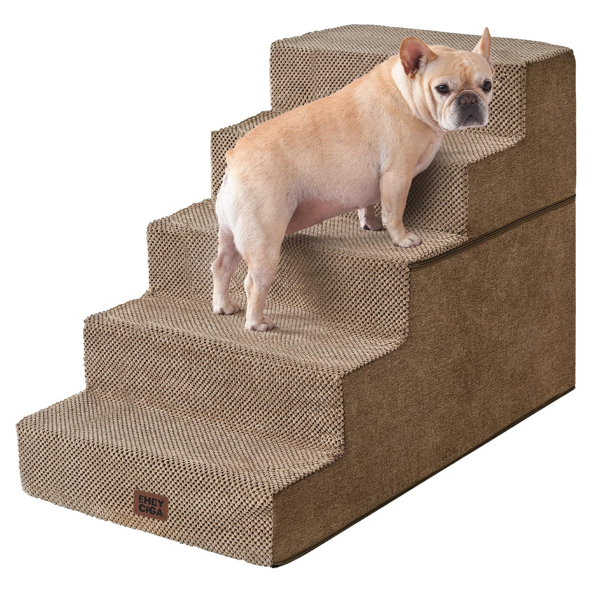 4-Step Dog Stairs for Bed – 18" Pet Steps for Small Dogs & Cats