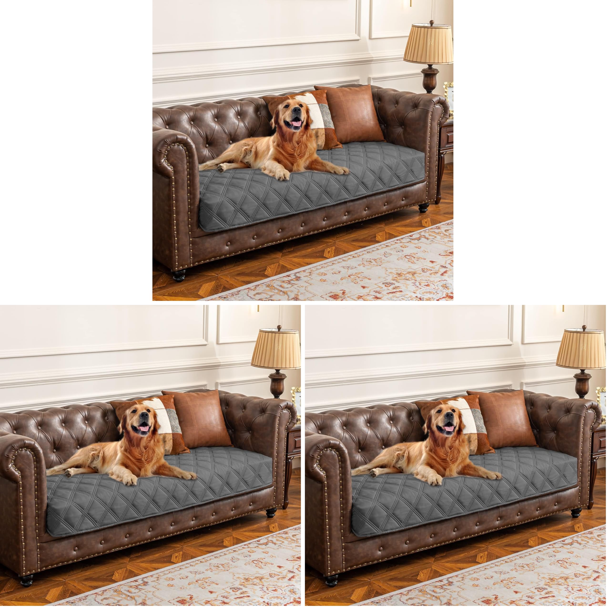 Reversible Quilted Pet Furniture Cover