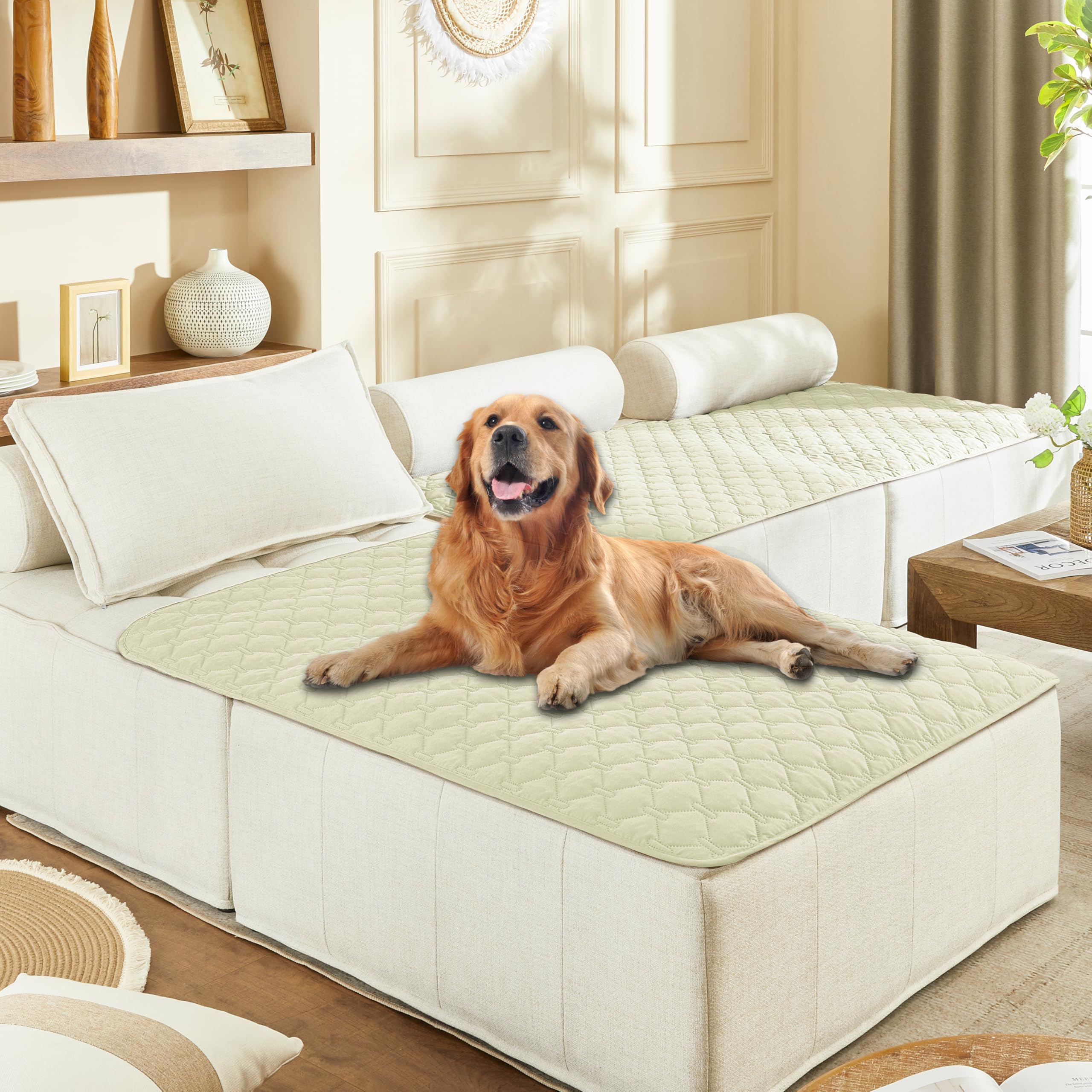 Reversible Quilted Pet Blanket for Beds & Sofas