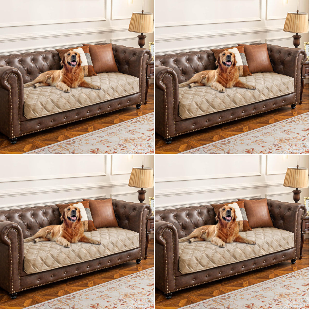 Reversible Quilted Pet Furniture Cover