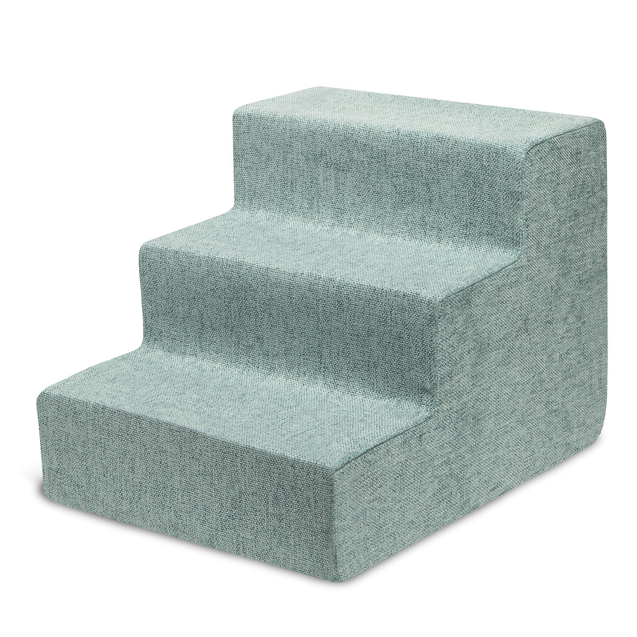 4-Step Dog Stairs for Small Dogs & Cats – 18" Foam Pet Steps for Bed & Couch