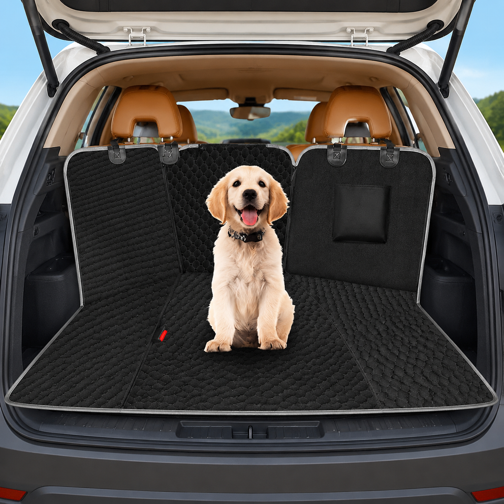 Dog Car Seat Cover for Back Seat, Waterproof Dog Hammock for Car