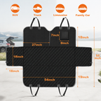 Dog Car Seat Cover for Back Seat, Waterproof Dog Hammock for Car