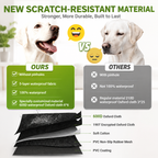 600D Dog Car Seat Cover with Non-Slip Backing and Seat Belt Openings