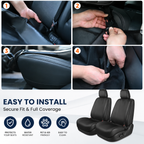 Water-Resistant Dog Car Seat Cover for Back Bench, 56 x 47 Inches
