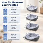 Medium Dog Bed with Raised Sides – 30" x 24" Washable Pet Bed