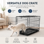 36" x 23" Washable Dog Bed Mat – Soft Plush Crate Pad for Medium Dogs