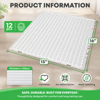 12-Pack Cat Scat Mat – 16" x 13" Pet Deterrent Mat with Blunt Spikes for Indoor & Outdoor Use
