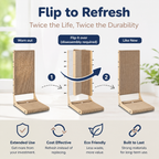 2-Pack L-Shaped Cat Scratching Board – 25.6" Tall Cardboard Scratcher for Indoor Cats