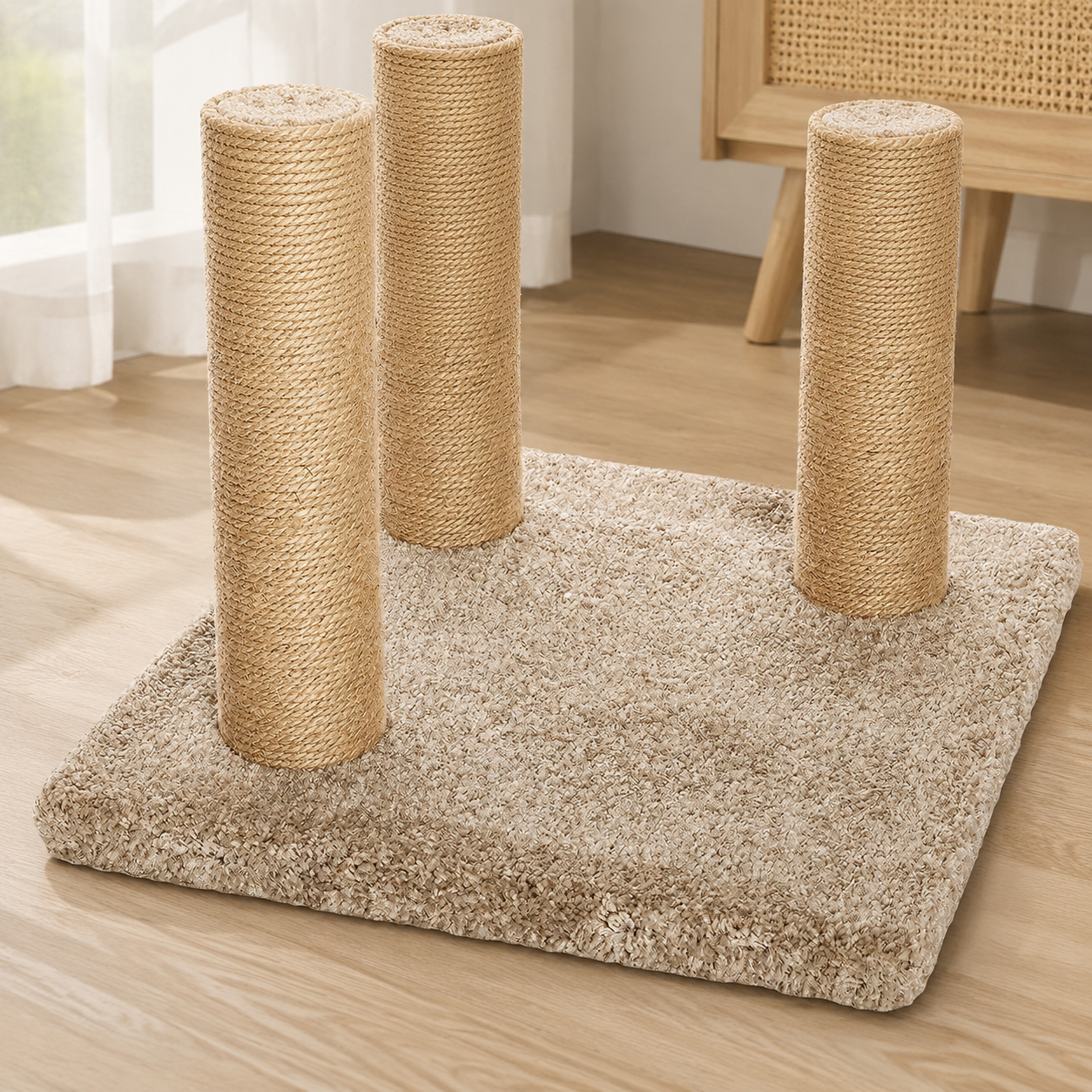 45.9" Multi-Level Cat Tree Tower with Jute Scratching Posts