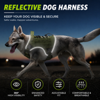 Tactical Dog Harness for Large Dogs – Adjustable No Pull Harness with Handle