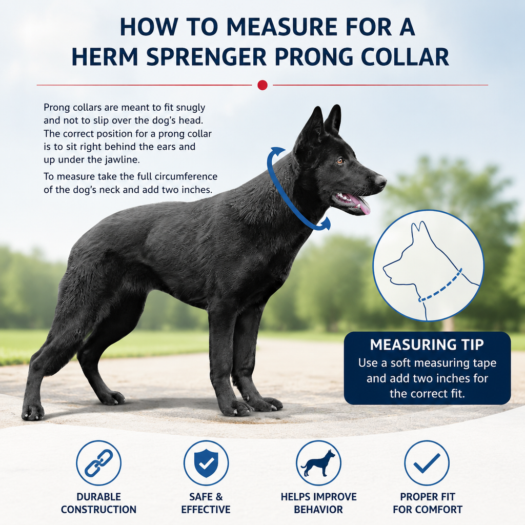 3.0mm Stainless Steel Prong Training Collar for Dogs – Adjustable 22" Anti-Pull Collar